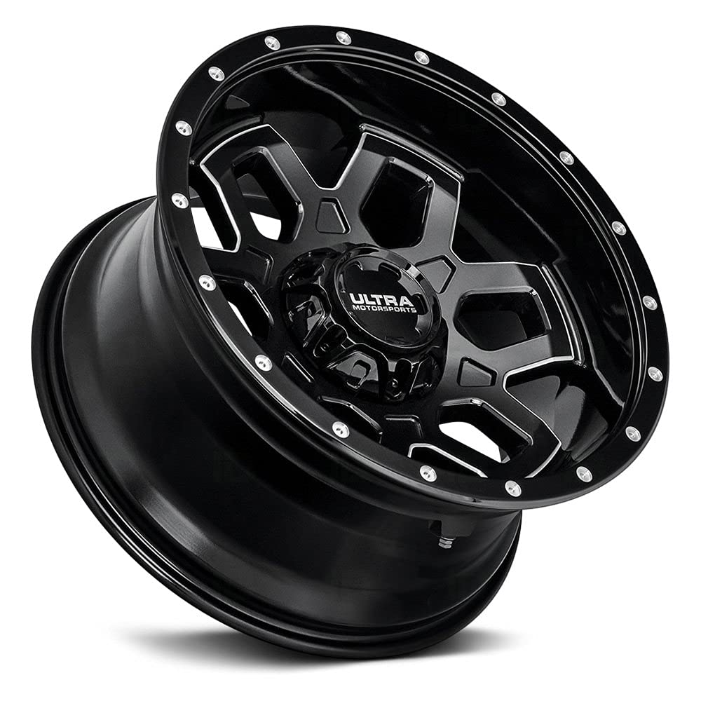 Amazon.com: ULTRA 217BM WARLOCK Black Wheel with Gloss CNC